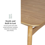 Middlebrook Designs Mid-Century Modern 59 Wood Dining Table