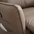 Modern Small Rocking Swivel Recliner Chair with Overstuffed Seat