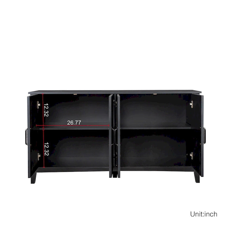 59.06 Modern TV Stand with Doors & Shelves