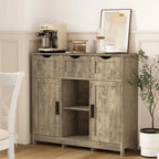Storage Cabinets,Wooden Floor Cabinet,with Drawers and Shelves Storage Cabinets