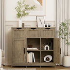 Storage Cabinets,Wooden Floor Cabinet,with Drawers and Shelves Storage Cabinets