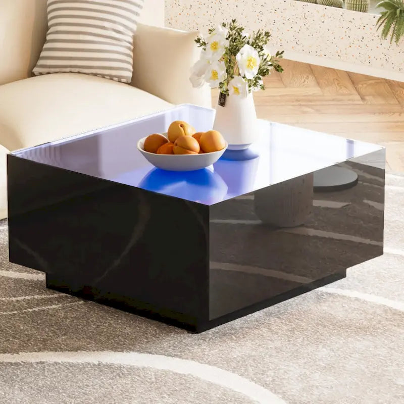 Square High Glossy Coffee Table