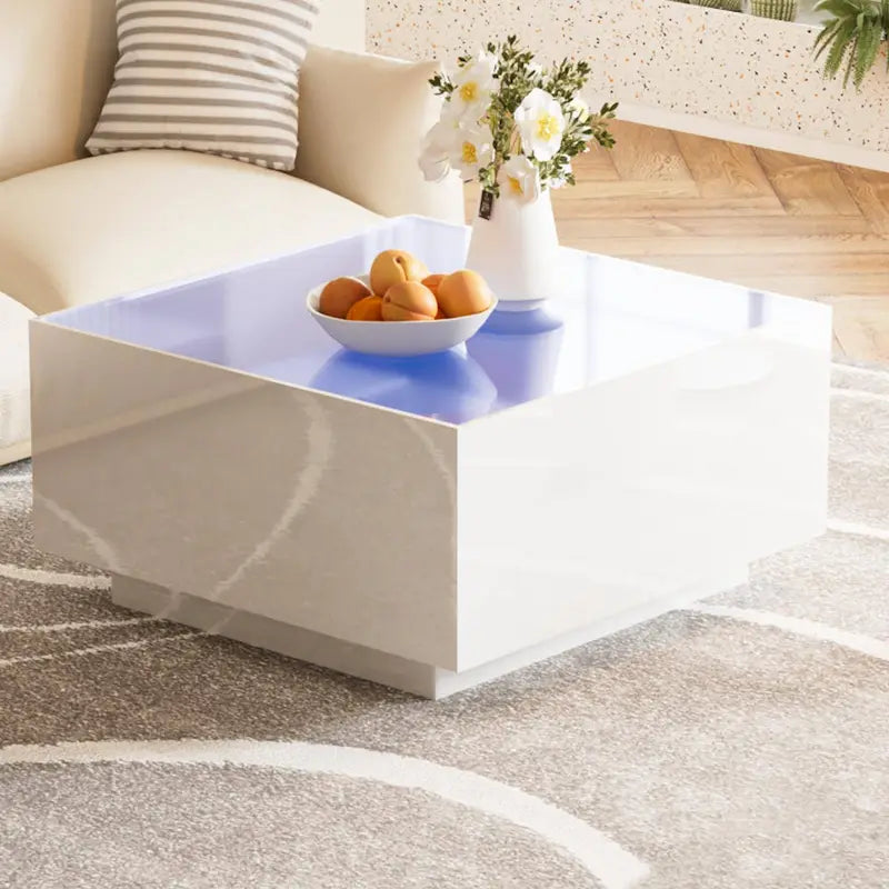 Square High Glossy Coffee Table