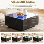 Square High Glossy Coffee Table
