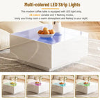 Square High Glossy Coffee Table
