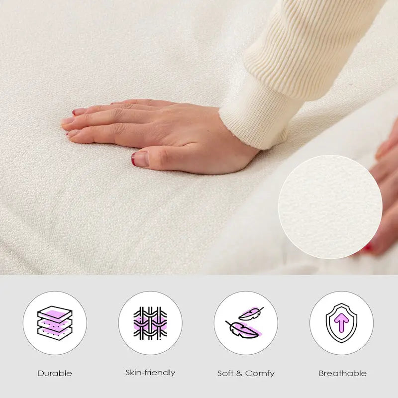 Tufted Upholstered 3 Seater Sofa Modern Chenille Couches