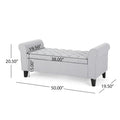 Hayes Armed Storage Bench