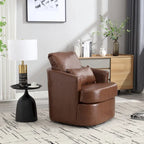 Swivel Barrel Chair, Comfy Round Accent Sofa Chair for Living Room, 360 Degree Swivel Barrel Club Chair, Leisure Arm Chair