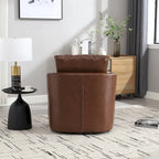 Swivel Barrel Chair, Comfy Round Accent Sofa Chair for Living Room, 360 Degree Swivel Barrel Club Chair, Leisure Arm Chair