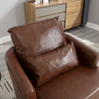 Swivel Barrel Chair, Comfy Round Accent Sofa Chair for Living Room, 360 Degree Swivel Barrel Club Chair, Leisure Arm Chair