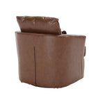 Swivel Barrel Chair, Comfy Round Accent Sofa Chair for Living Room, 360 Degree Swivel Barrel Club Chair, Leisure Arm Chair