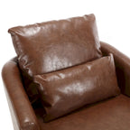 Swivel Barrel Chair, Comfy Round Accent Sofa Chair for Living Room, 360 Degree Swivel Barrel Club Chair, Leisure Arm Chair