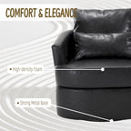 Swivel Barrel Chair, Comfy Round Accent Sofa Chair for Living Room, 360 Degree Swivel Barrel Club Chair, Leisure Arm Chair