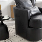 Swivel Barrel Chair, Comfy Round Accent Sofa Chair for Living Room, 360 Degree Swivel Barrel Club Chair, Leisure Arm Chair