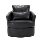 Swivel Barrel Chair, Comfy Round Accent Sofa Chair for Living Room, 360 Degree Swivel Barrel Club Chair, Leisure Arm Chair