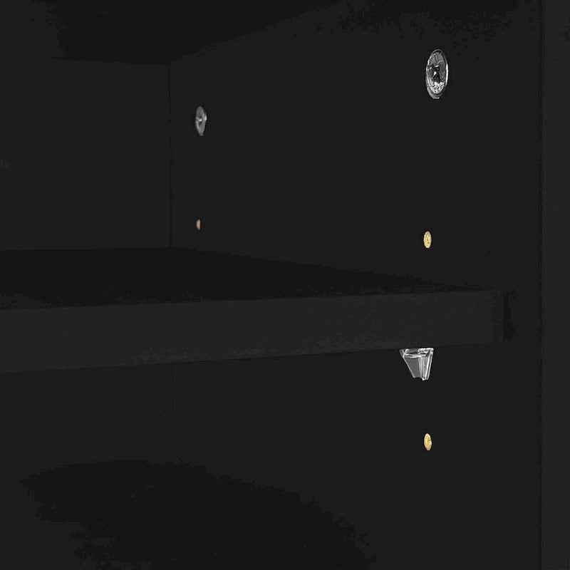 Extendable TV Stand with 2 Drawers and 4 Shelves