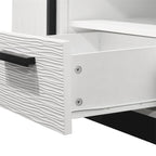 Wood TV Stand with Drawers and Adjustable Shelf