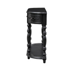 52'Curved Console Table Sofa Table Entryway Table for Hallway Living Room with 4 Drawers and 1 Shelf