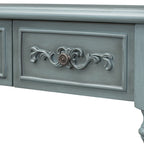 52'Curved Console Table Sofa Table Entryway Table for Hallway Living Room with 4 Drawers and 1 Shelf