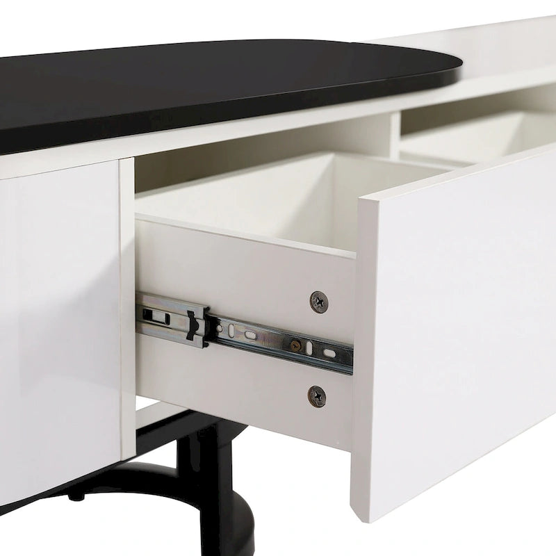 67.7-76.4Extendable TV Stand for TVs up to 75 Inches,Entertainment Center Media Console with 3 Drawers,Metal Adjustable Legs