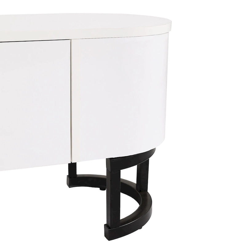 67.7-76.4Extendable TV Stand for TVs up to 75 Inches,Entertainment Center Media Console with 3 Drawers,Metal Adjustable Legs