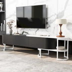 67.7-76.4Extendable TV Stand for TVs up to 75 Inches,Entertainment Center Media Console with 3 Drawers,Metal Adjustable Legs