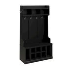 Woodland 40W Hall Tree and Shoe Bench with Shelves by Bush Furniture