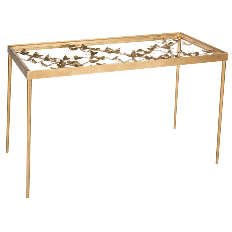 SAFAVIEH Marylin Antique Gold Leaf Butterfly Desk