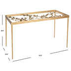 SAFAVIEH Marylin Antique Gold Leaf Butterfly Desk