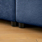 109 Chenille Upholstered L-Shaped Modular Sectional Sofa with Storage Seat, DIY Combination