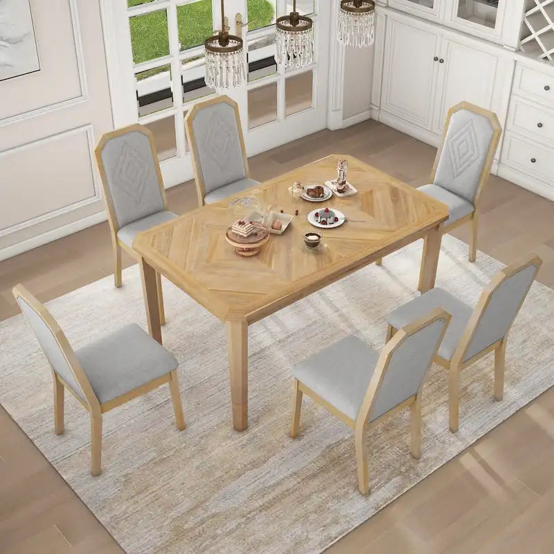 Bala Farmhouse 7-Piece Dining Sets by GDFStudio