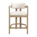 Netia 3-Piece Counter-Height Bar Set with Boucle Upholstered Chairs and Metal Table Base by Christopher Knight Home