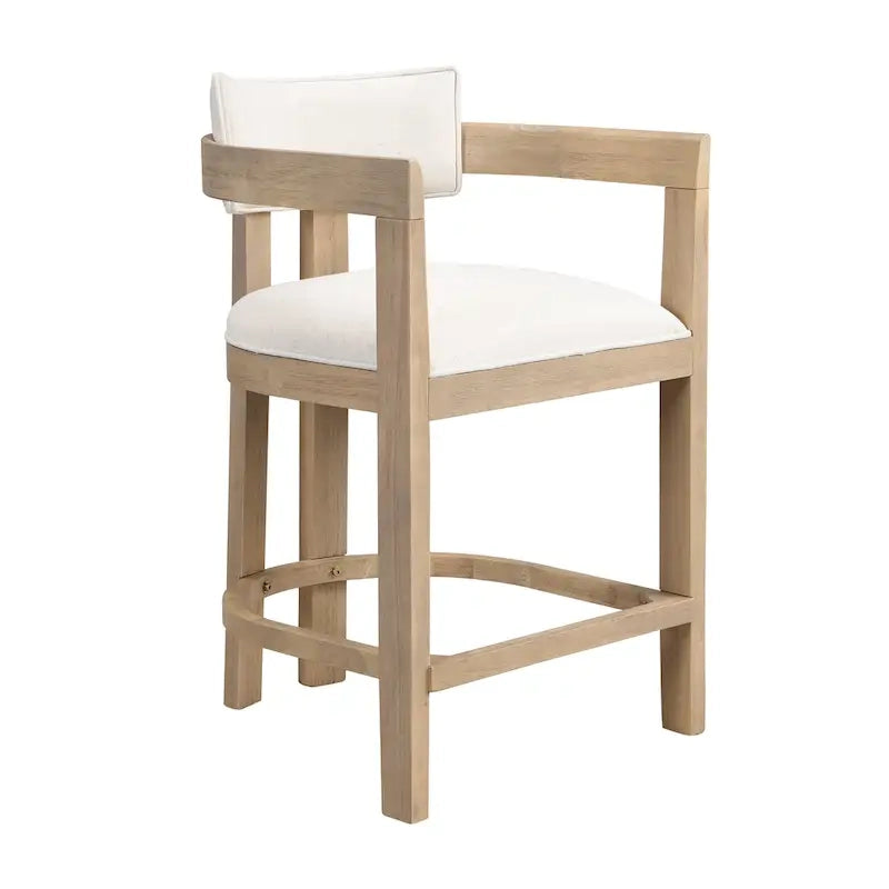 Netia 3-Piece Counter-Height Bar Set with Boucle Upholstered Chairs and Metal Table Base by Christopher Knight Home
