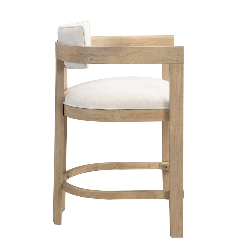 Netia 3-Piece Counter-Height Bar Set with Boucle Upholstered Chairs and Metal Table Base by Christopher Knight Home
