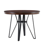 Netia 3-Piece Counter-Height Bar Set with Boucle Upholstered Chairs and Metal Table Base by Christopher Knight Home