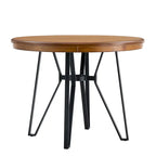 Netia 3-Piece Counter-Height Bar Set with Boucle Upholstered Chairs and Metal Table Base by Christopher Knight Home