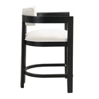 Netia 3-Piece Counter-Height Bar Set with Boucle Upholstered Chairs and Metal Table Base by Christopher Knight Home