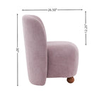Christopher Knight Home - Eliana Modern Teddy Fabric Accent Chair with Curved Backrest and Legs