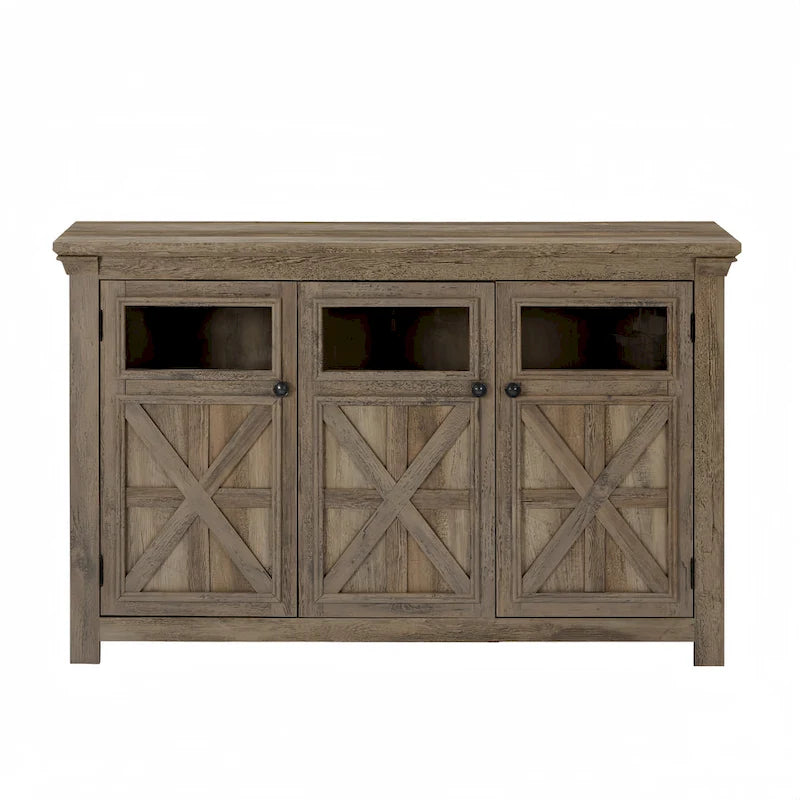 3 Doors Cabinet Large Buffet Sideboard Cabinet, Bar Wine Cabinet,Buffet Cabinet Table Coffee Bar Wine Bar Storage Space Cabinet