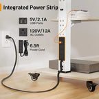 Mobile TV Stand with Power Outlet