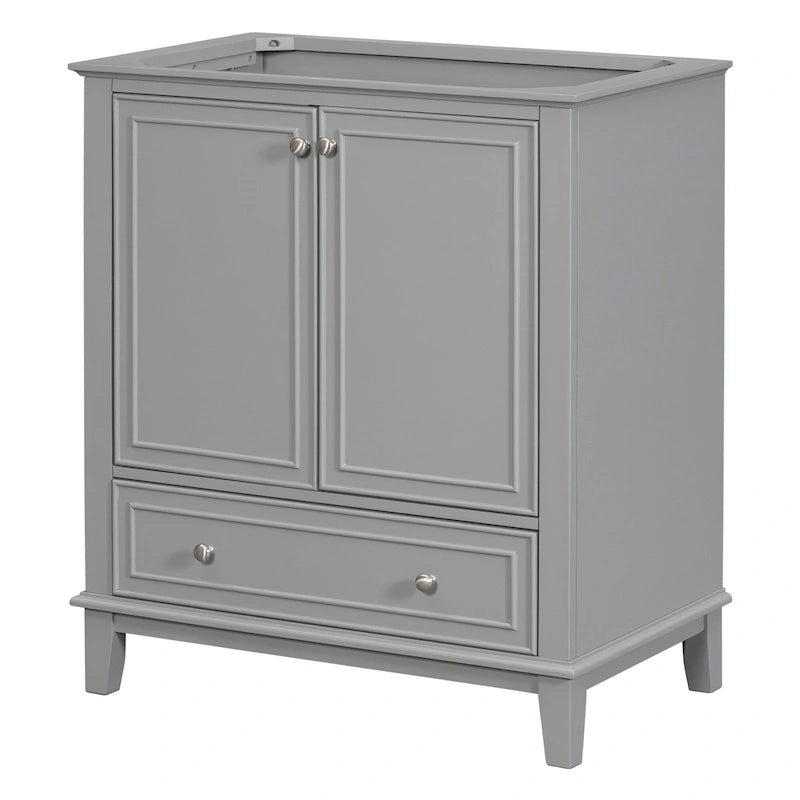 30 Bathroom Floor Storage Cabinet, Bathroom Vanity With Doors, Drawers, Adjustable Shelf Bathroom Cabinet