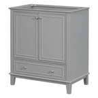 30 Bathroom Floor Storage Cabinet, Bathroom Vanity With Doors, Drawers, Adjustable Shelf Bathroom Cabinet