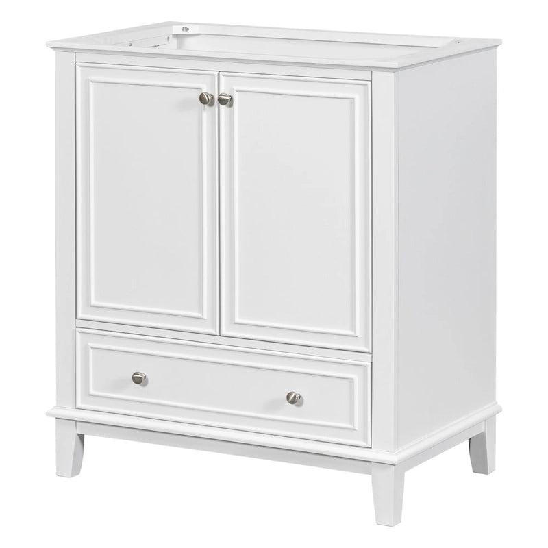 30 Bathroom Floor Storage Cabinet, Bathroom Vanity With Doors, Drawers, Adjustable Shelf Bathroom Cabinet