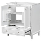 30 Bathroom Floor Storage Cabinet, Bathroom Vanity With Doors, Drawers, Adjustable Shelf Bathroom Cabinet