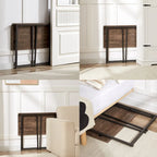 Javlergo Folding Computer Desk, 31.5 No Assembly Writing Desk, Space Saving Foldable Laptop Table for Home Office