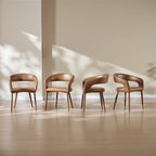 Modern Fort PU Leather Upholstered Dining Chair (Set of 4)