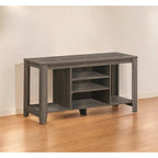 Contemporary Wood TV Console with Open Storage 48-Inch Entertainment Stand for 55 Inch Screens - 24.25H x 17.25W x 47.75L