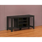 Contemporary Wood TV Console with Open Storage 48-Inch Entertainment Stand for 55 Inch Screens - 24.25H x 17.25W x 47.75L