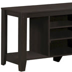 Contemporary Wood TV Console with Open Storage 48-Inch Entertainment Stand for 55 Inch Screens - 24.25H x 17.25W x 47.75L