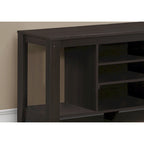 Contemporary Wood TV Console with Open Storage 48-Inch Entertainment Stand for 55 Inch Screens - 24.25H x 17.25W x 47.75L